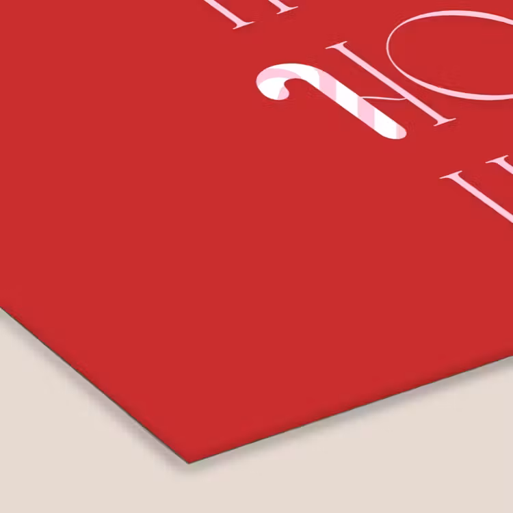Poster met lijst - Kerst - Tekst - illustratie - Rood — 7