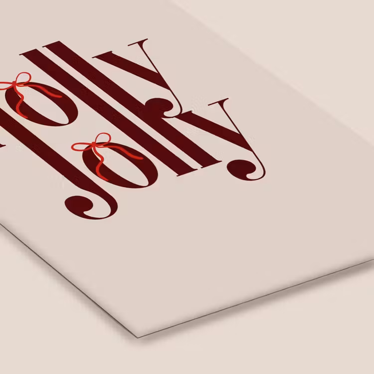 Poster met lijst - Tekst - Kerst - Bruin — 7