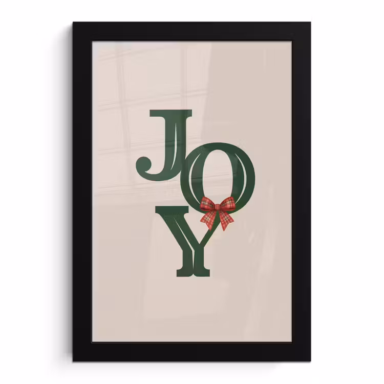 Poster met lijst - Tekst - Kerst - Groen