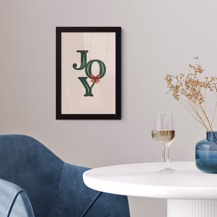 Poster met lijst - Tekst - Kerst - Groen — 4