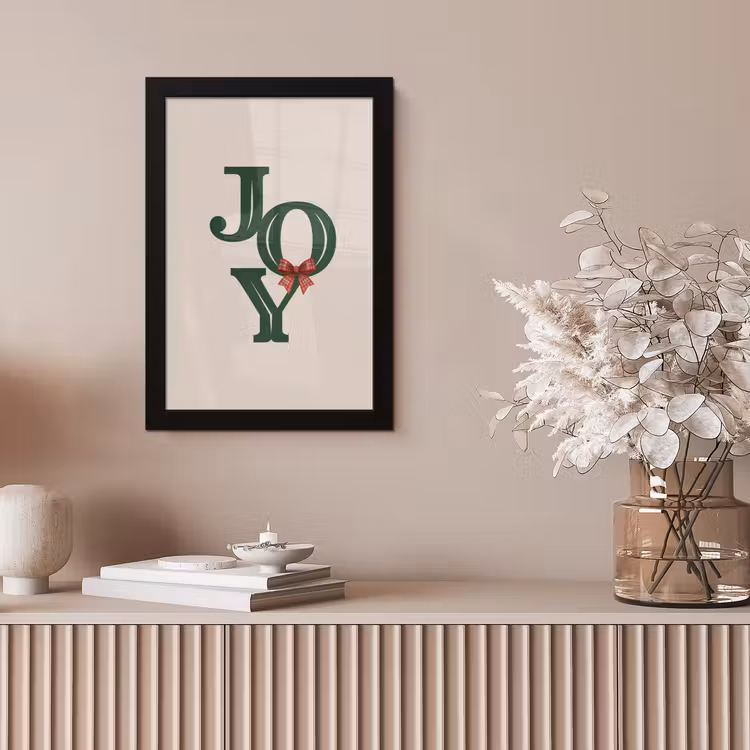 Poster met lijst - Tekst - Kerst - Groen — 5