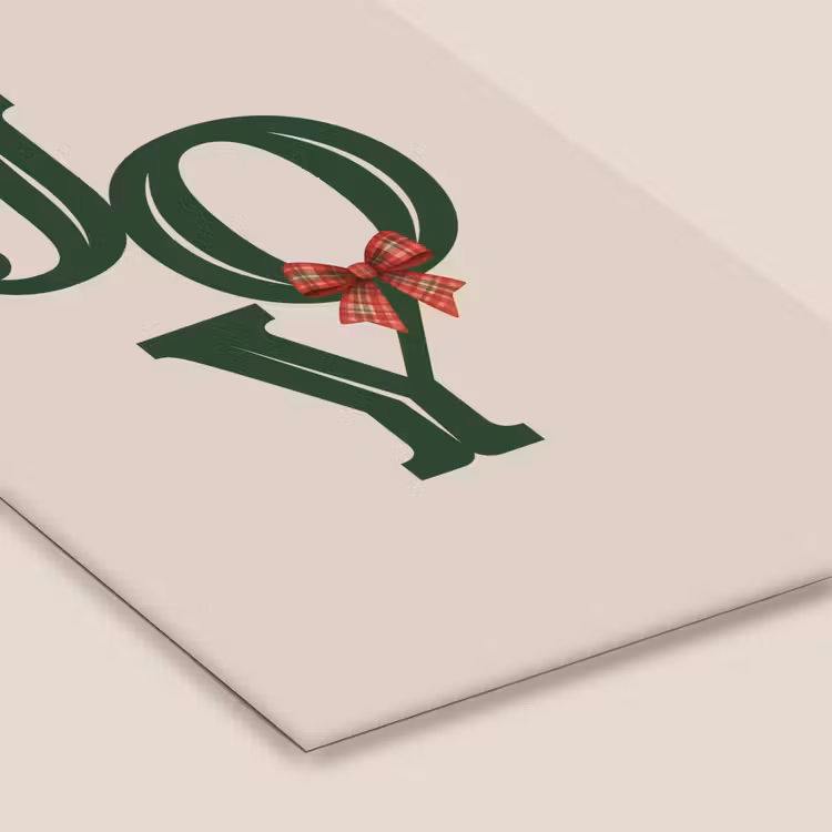 Poster met lijst - Tekst - Kerst - Groen — 7