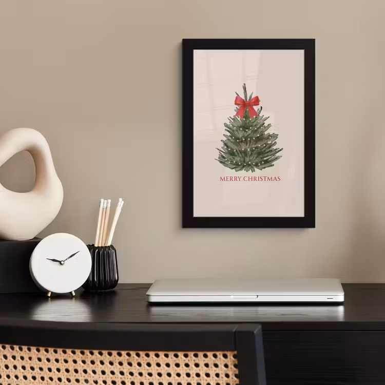 Poster met lijst - Tekst - Kerst - Kerstboom — 2