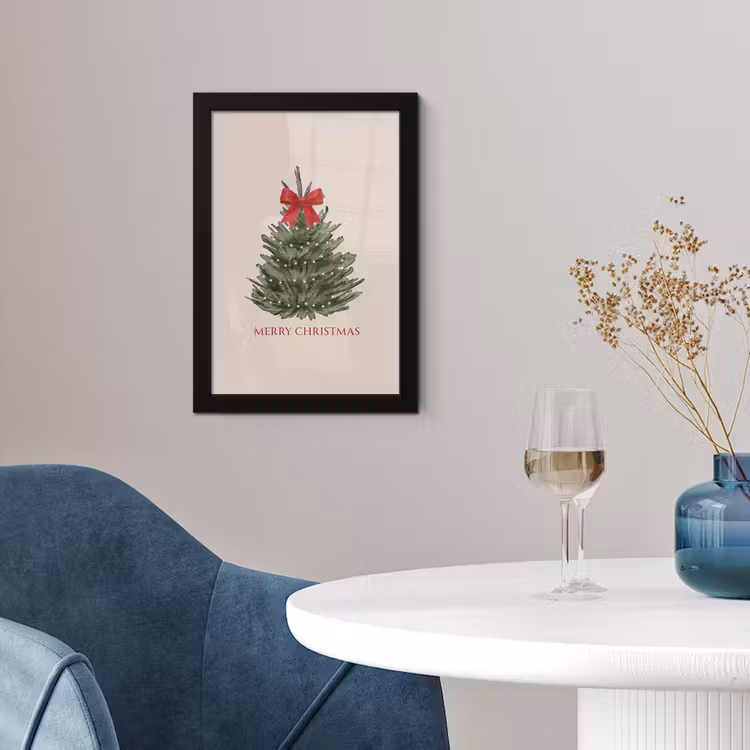 Poster met lijst - Tekst - Kerst - Kerstboom — 4
