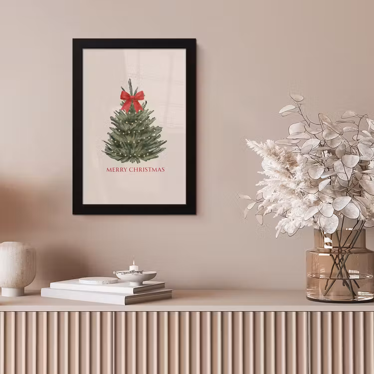 Poster met lijst - Tekst - Kerst - Kerstboom — 5