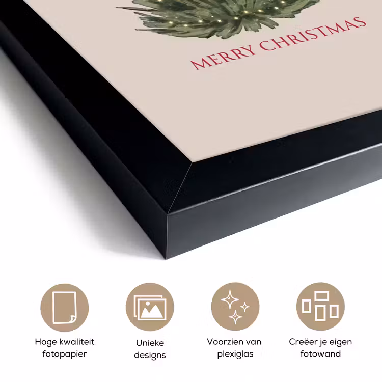 Poster met lijst - Tekst - Kerst - Kerstboom — 6