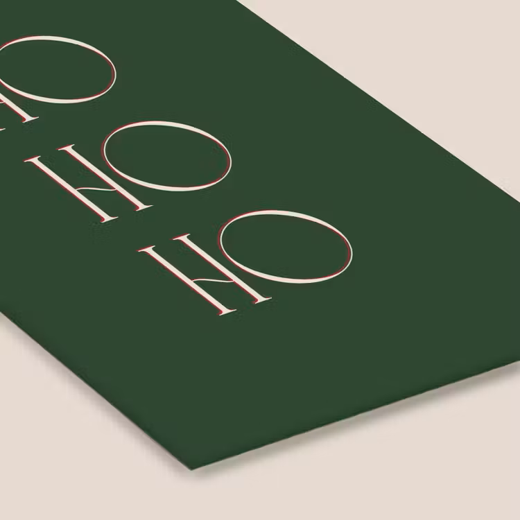 Poster met lijst - Tekst - Kerst - Modern - Groen — 7