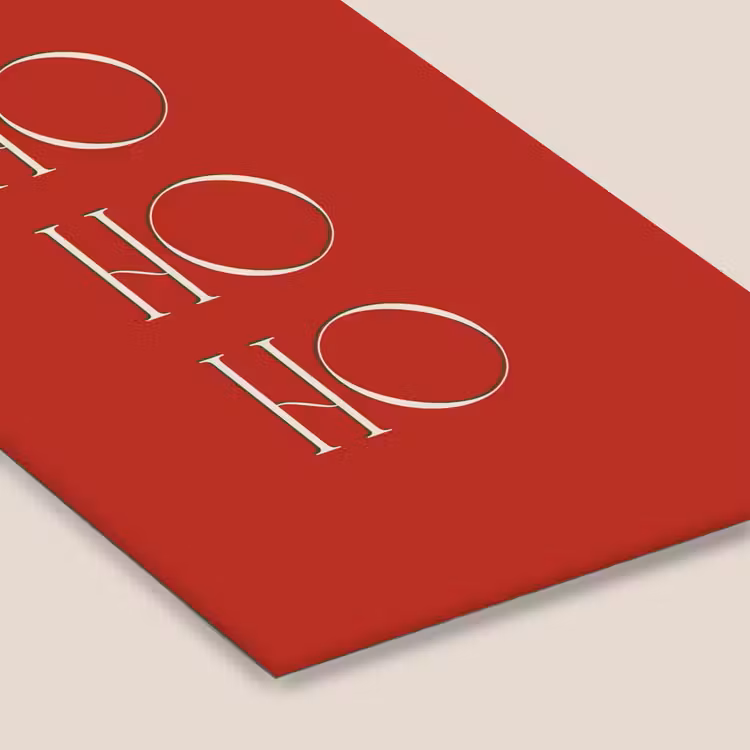 Poster met lijst - Tekst - Kerst - Modern - Rood — 7