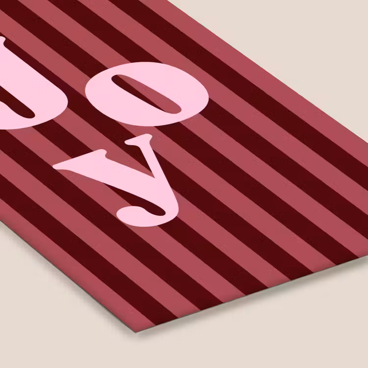 Poster met lijst - Joy - Kerst - Tekst - Roze — 7