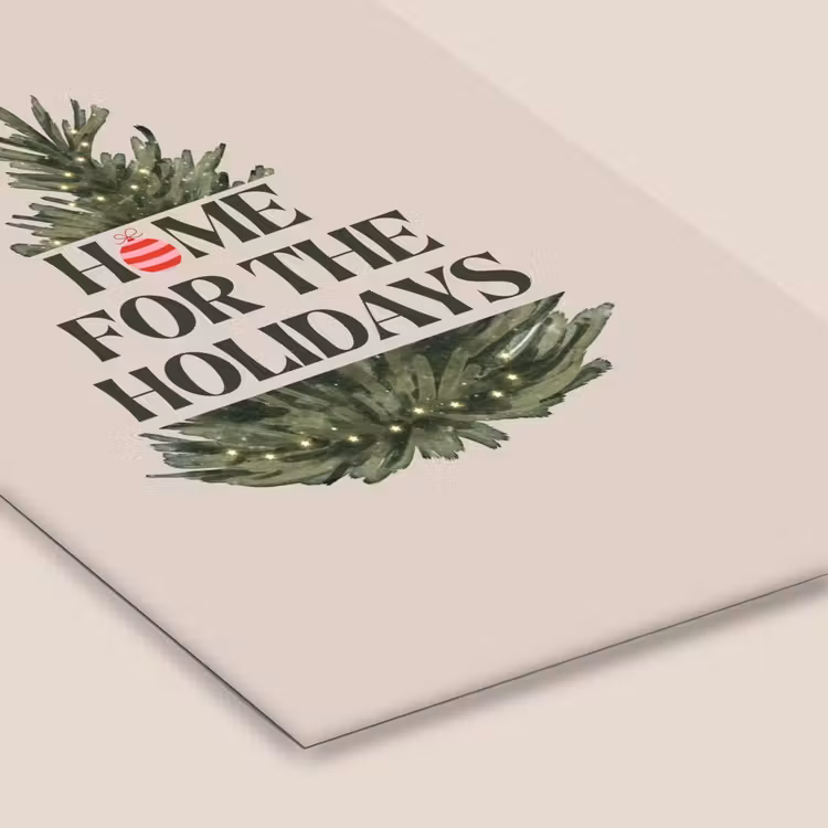Poster met lijst - Kerst - Tekst - Kerstboom - Beige — 7