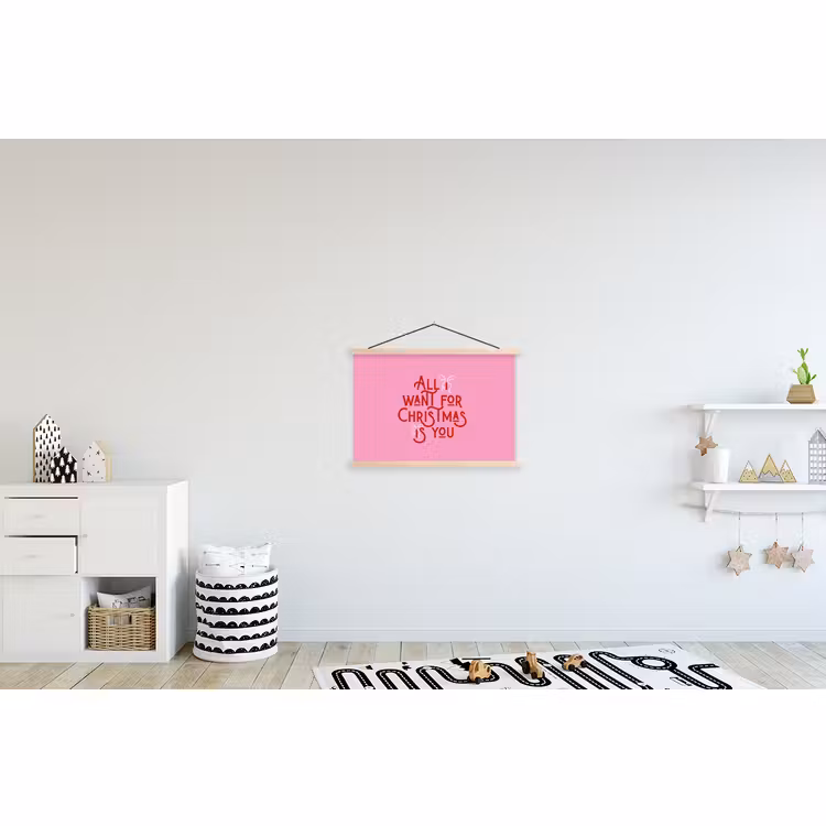 Schoolplaat - Tekst - Kerst - Roze - Rood — 3