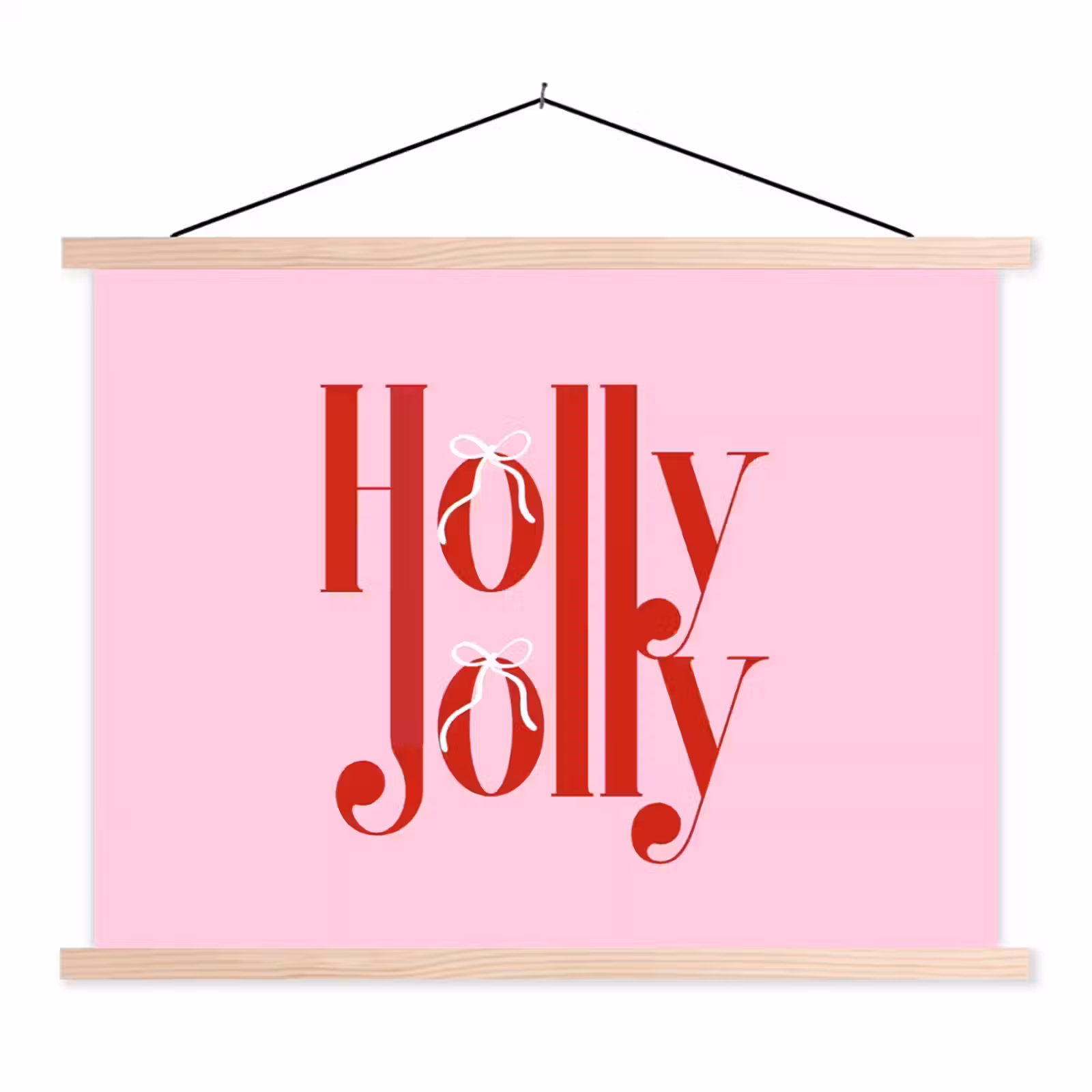 Schoolplaat - Kerst - Tekst - Rood - Roze — 1