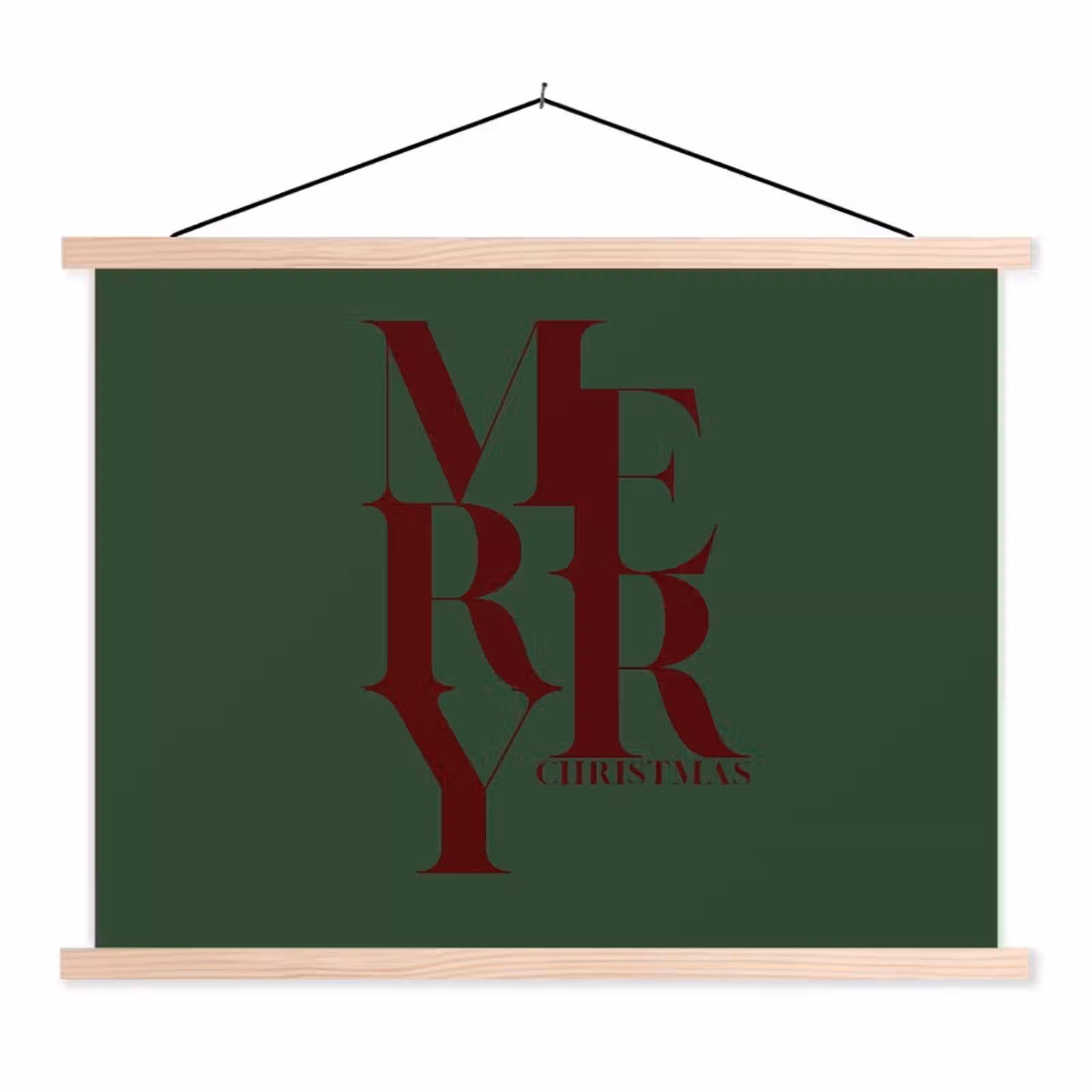 Schoolplaat - Merry - Tekst - Groen - Kerst — 1
