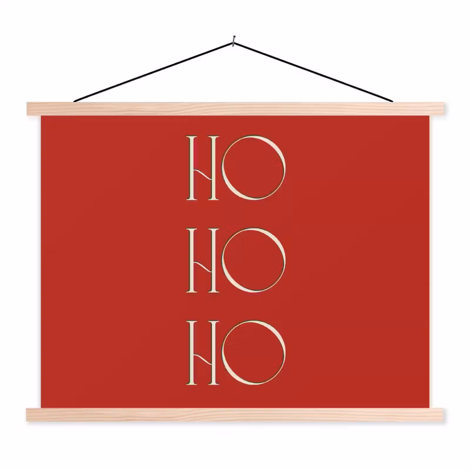 Schoolplaat - Tekst - Kerst - Modern - Rood — 1