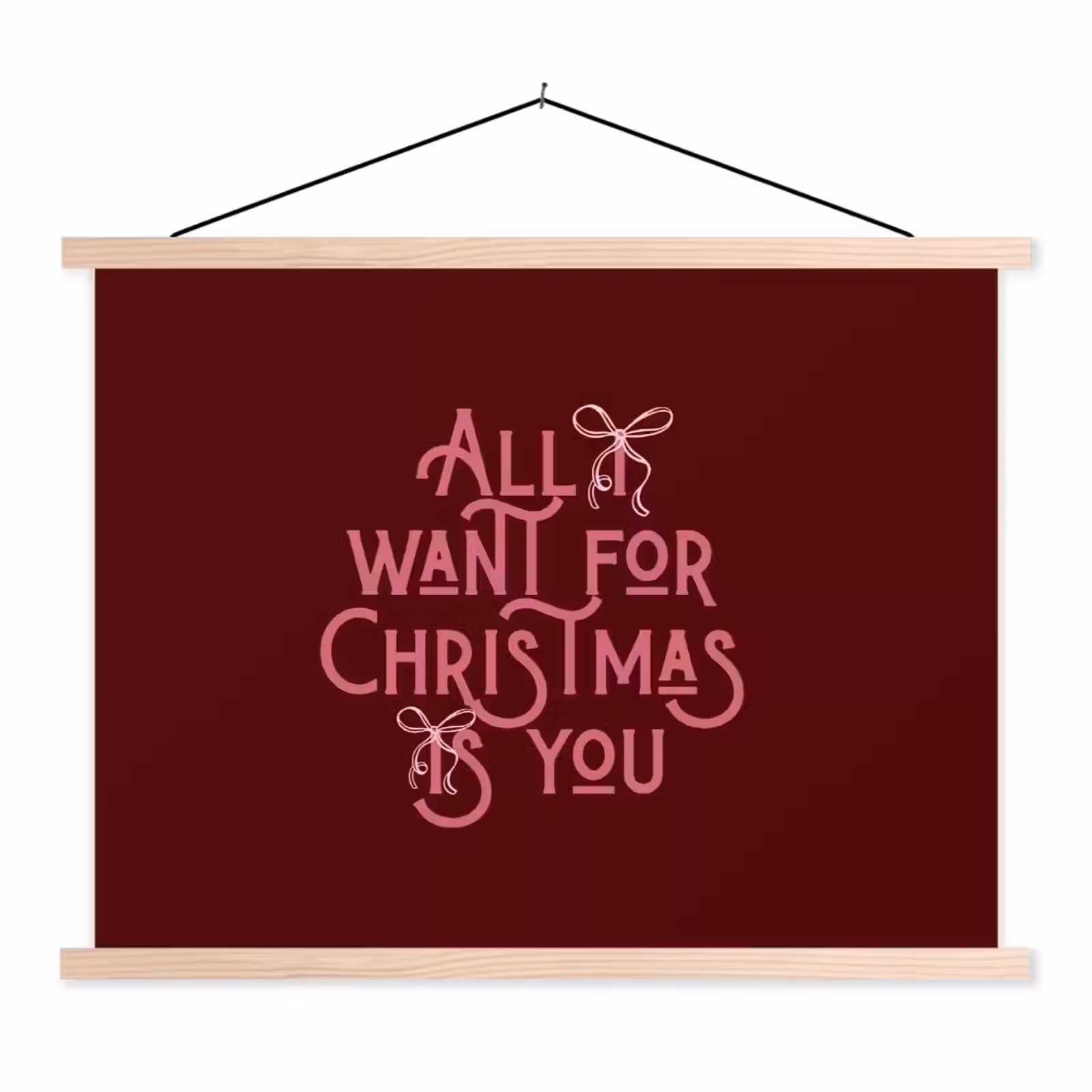 Schoolplaat - Tekst - Kerst - Rood - Roze — 1