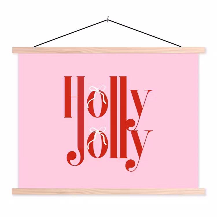 Schoolplaat - Kerst - Tekst - Rood - Roze — 1
