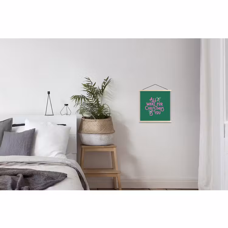 Schoolplaat - Kerst - Tekst - Roze - Groen — 2