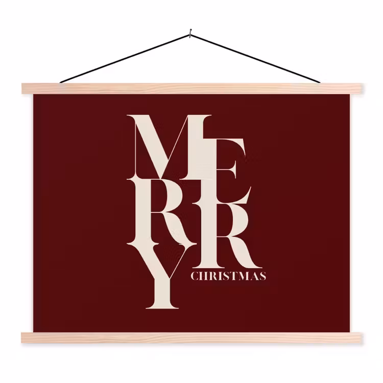 Schoolplaat - Merry - Tekst - Donker - Rood