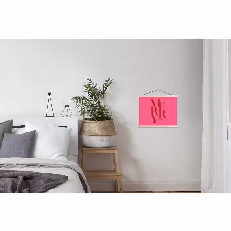 Schoolplaat - Merry - Tekst - Kerst - Roze — 2