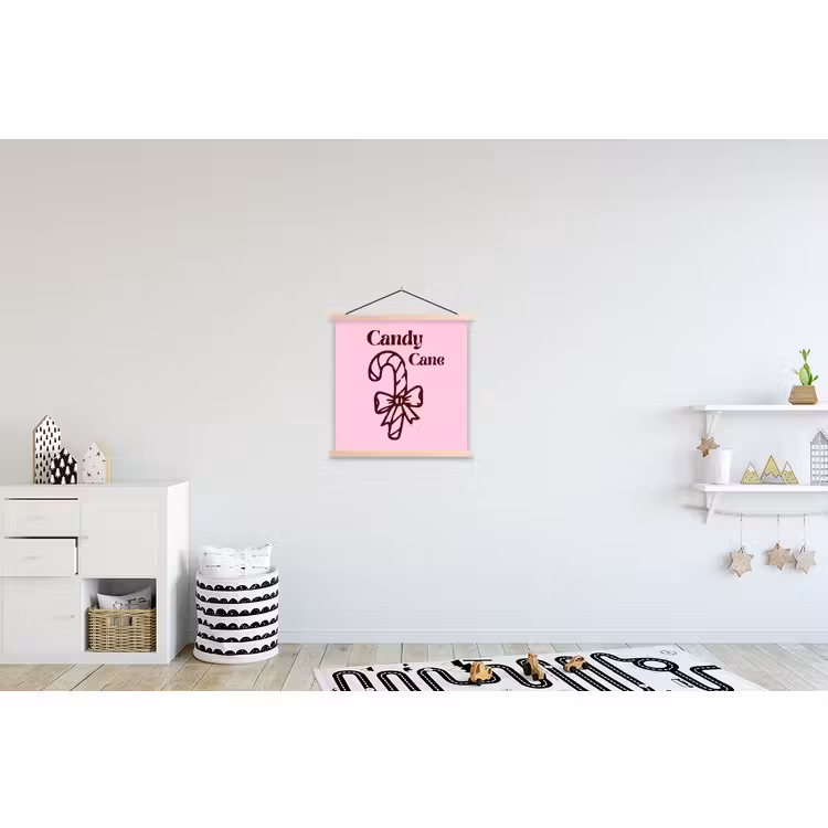 Schoolplaat - Kerst - Snoep - Tekst - Bruin - Roze — 3
