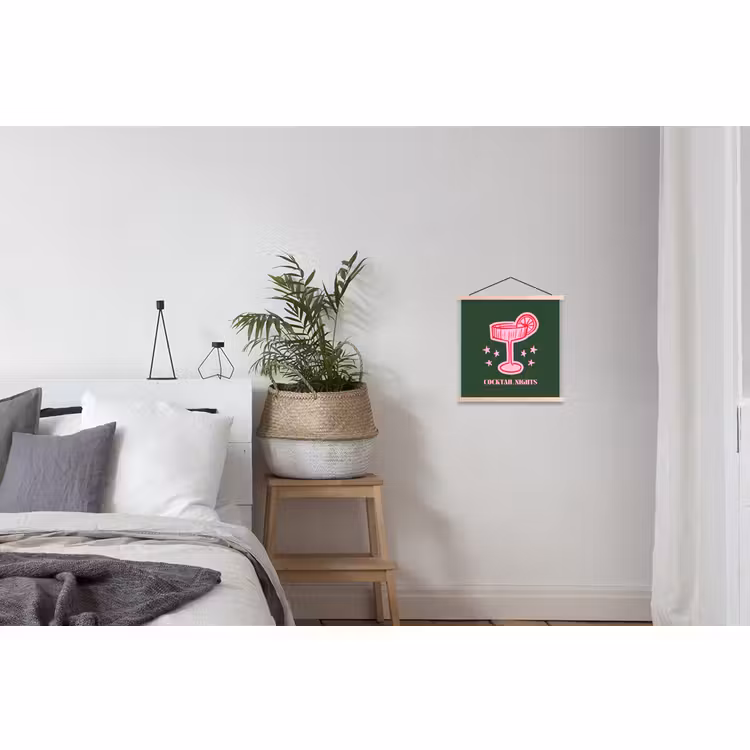 Schoolplaat - Cocktail - Kerst - Roze - Groen — 2