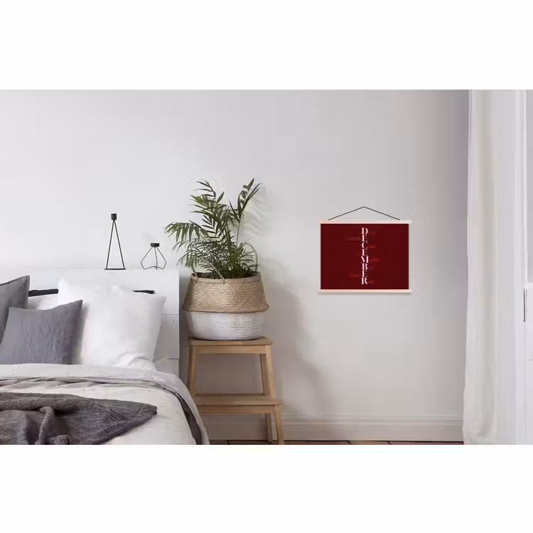 Schoolplaat - December - Tekst - Kerst - Burgundy — 2