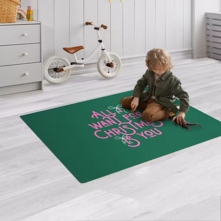 Speelkleed - Kerst - Tekst - Roze - Groen — 2