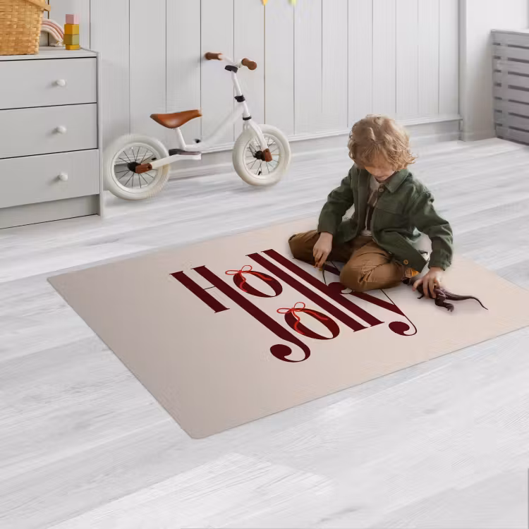 Speelkleed - Tekst - Kerst - Bruin — 2