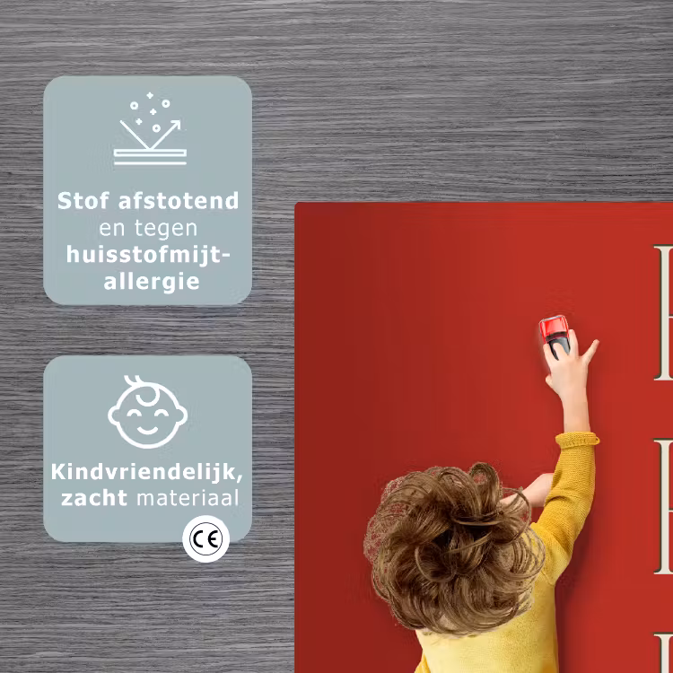 Speelkleed - Tekst - Kerst - Modern - Rood — 3