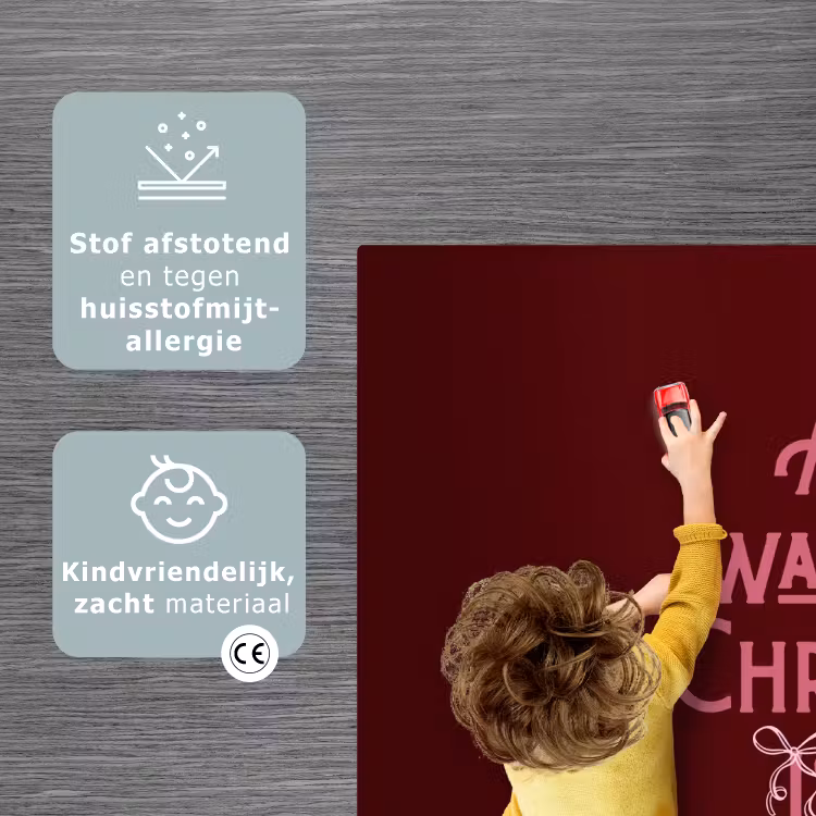 Speelkleed - Tekst - Kerst - Rood - Roze — 3