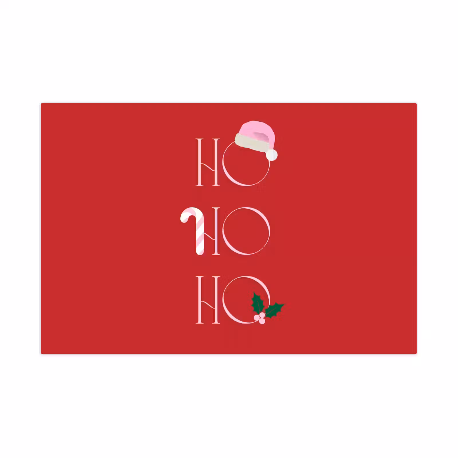 Speelkleed - Kerst - Tekst - illustratie - Rood — 1