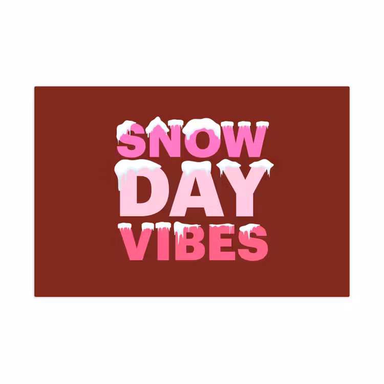 Speelkleed - Kerst - Tekst - Sneeuw - Rood - Roze — 1