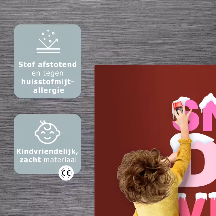 Speelkleed - Kerst - Tekst - Sneeuw - Rood - Roze — 3