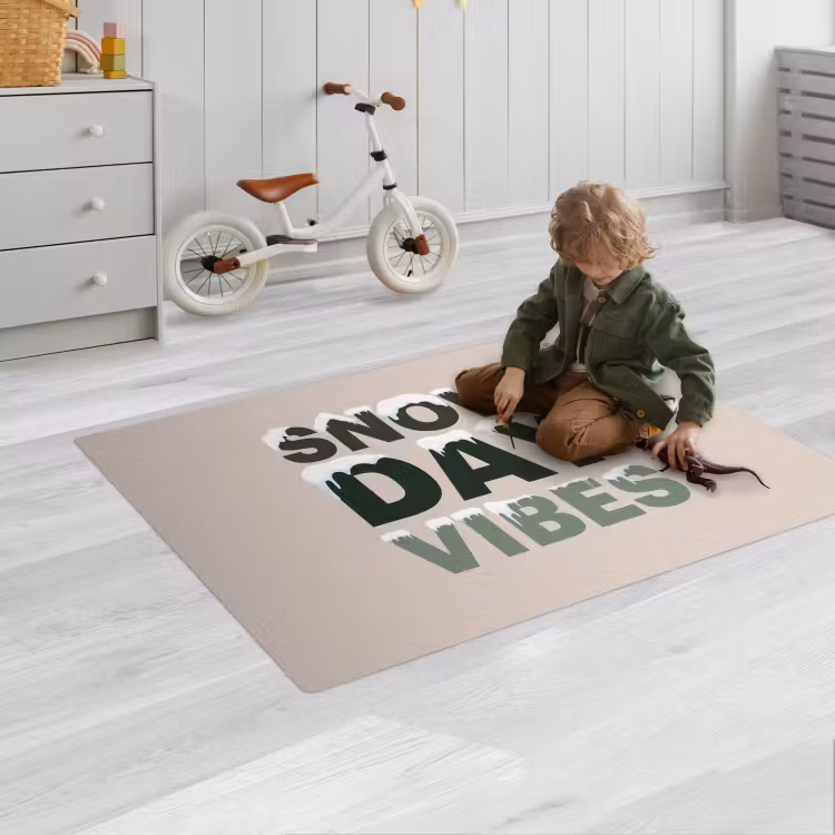 Speelkleed - Sneeuw - Tekst - Kerst - Beige — 2