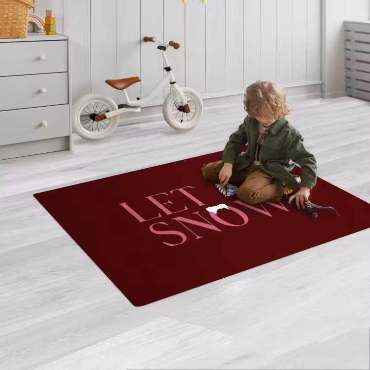 Speelkleed - Tekst - Kerst - Sneeuw - Roze — 2