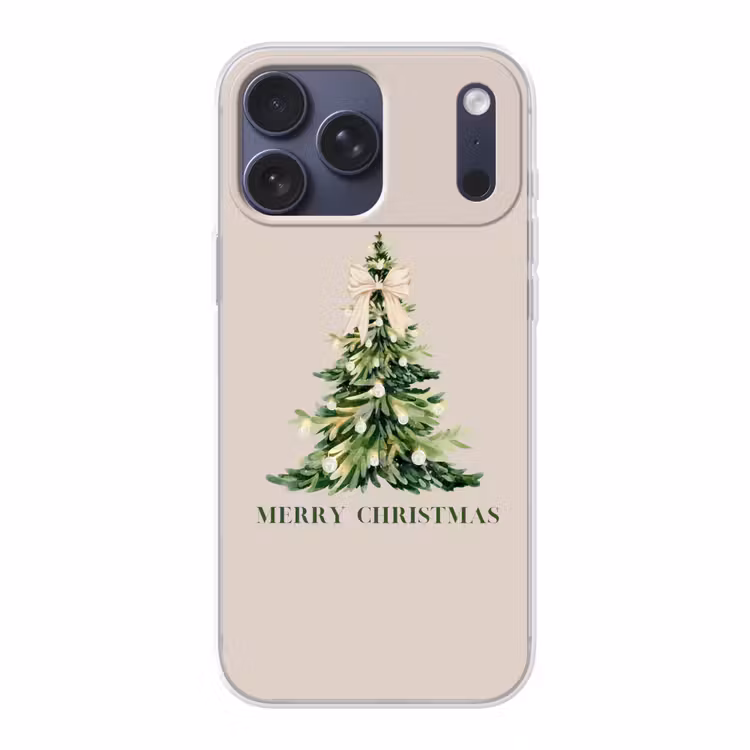 Telefoonhoesje Softcase - Kerst - Kerstboom - Tekst — 1