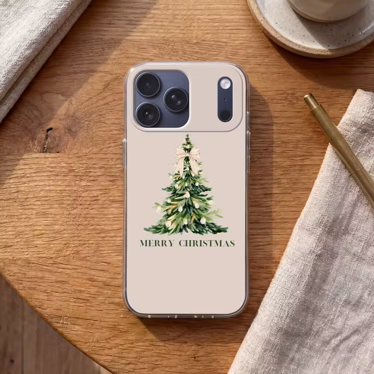Telefoonhoesje Softcase - Kerst - Kerstboom - Tekst — 2