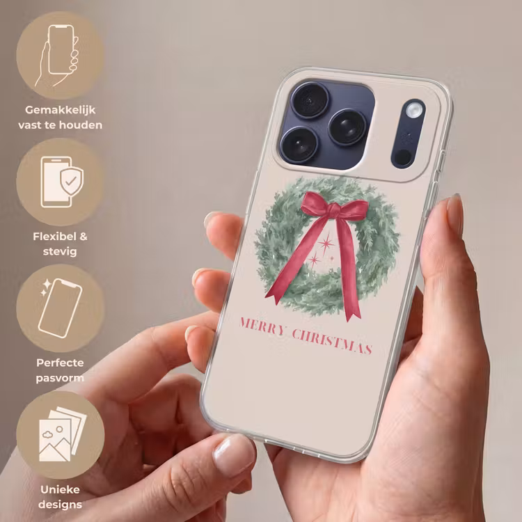 Telefoonhoesje Softcase - Winter - Kerst - Tekst — 4