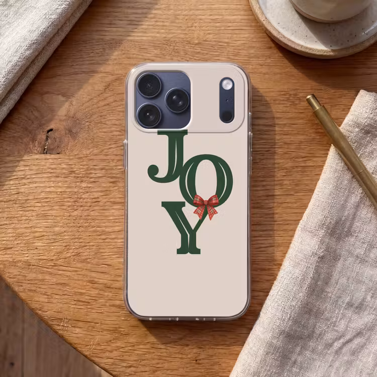 Telefoonhoesje Softcase - Tekst - Kerst - Groen — 2