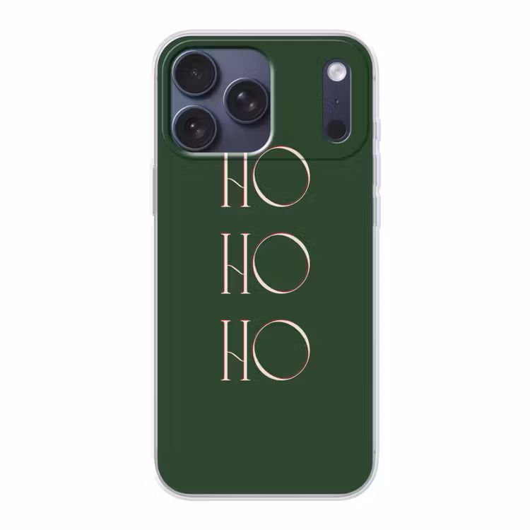 Telefoonhoesje Softcase - Tekst - Kerst - Modern - Groen — 1