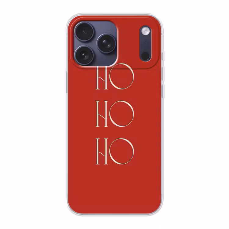 Telefoonhoesje Softcase - Tekst - Kerst - Modern - Rood — 1