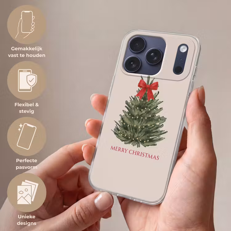 Telefoonhoesje Softcase - Tekst - Kerst - Kerstboom — 4