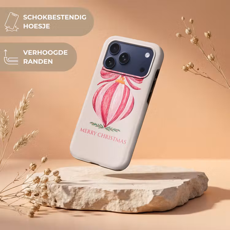 Telefoonhoesje Toughcase - Kerst - Kerstbal - Tekst — 5
