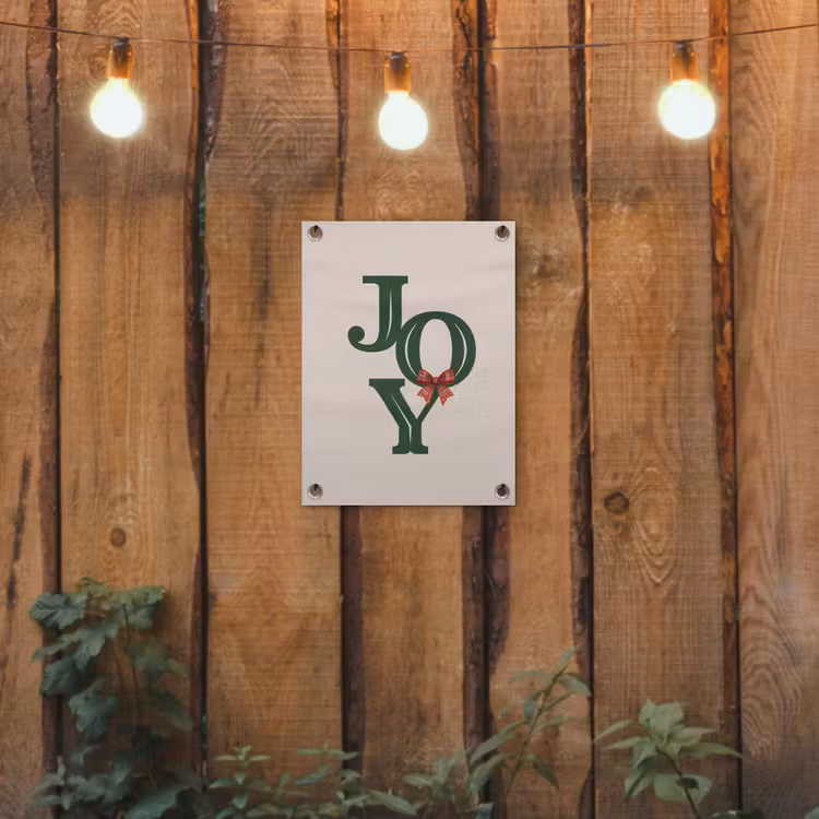 Tuinposter - Tekst - Kerst - Groen — 2