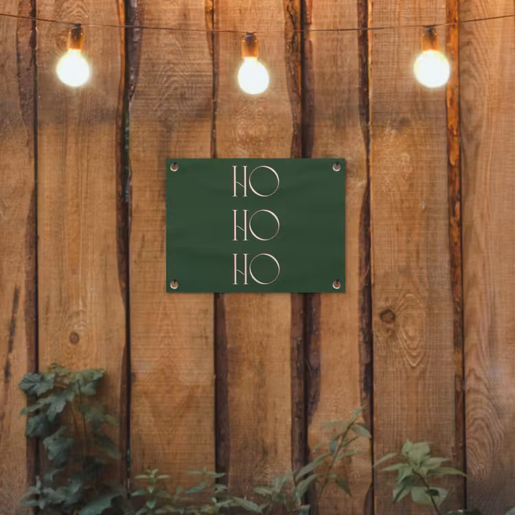 Tuinposter - Tekst - Kerst - Modern - Groen — 2