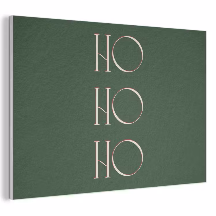 Akoestisch schilderij - Tekst - Kerst - Modern - Groen — 1