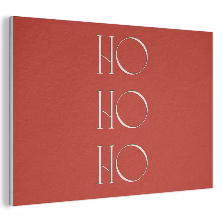 Akoestisch schilderij - Tekst - Kerst - Modern - Rood — 1