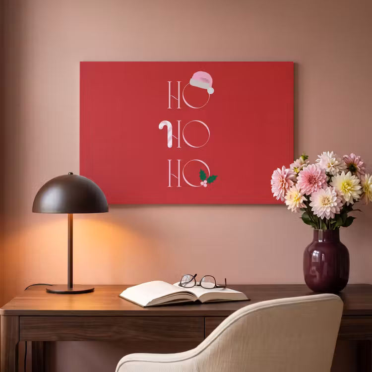 Akoestisch schilderij - Kerst - Tekst - illustratie - Rood — 6