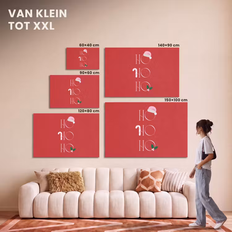 Akoestisch schilderij - Kerst - Tekst - illustratie - Rood — 7