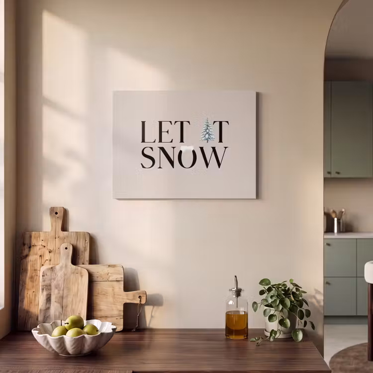 Akoestisch schilderij - Tekst - Kerst - Sneeuw — 4